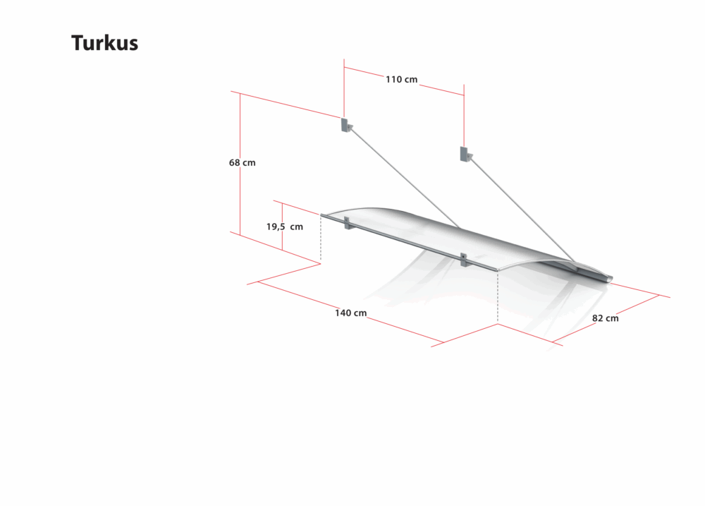 Daszek Turkus 140 x 82 cm - obrazek 44