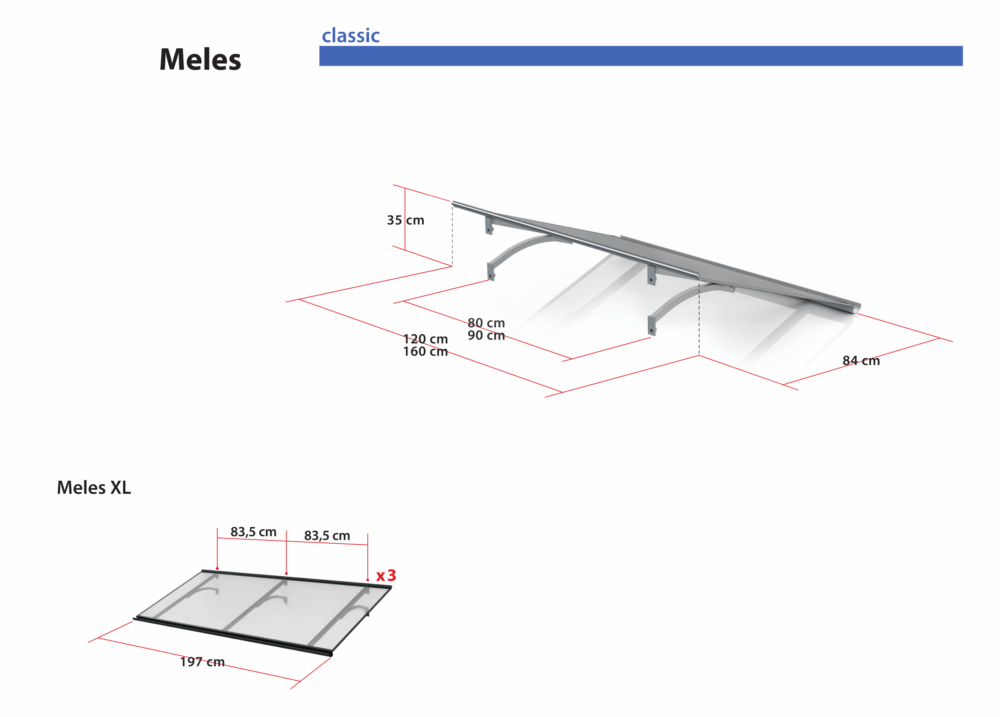 Daszek Meles XL 197 x 84 cm - obrazek 8